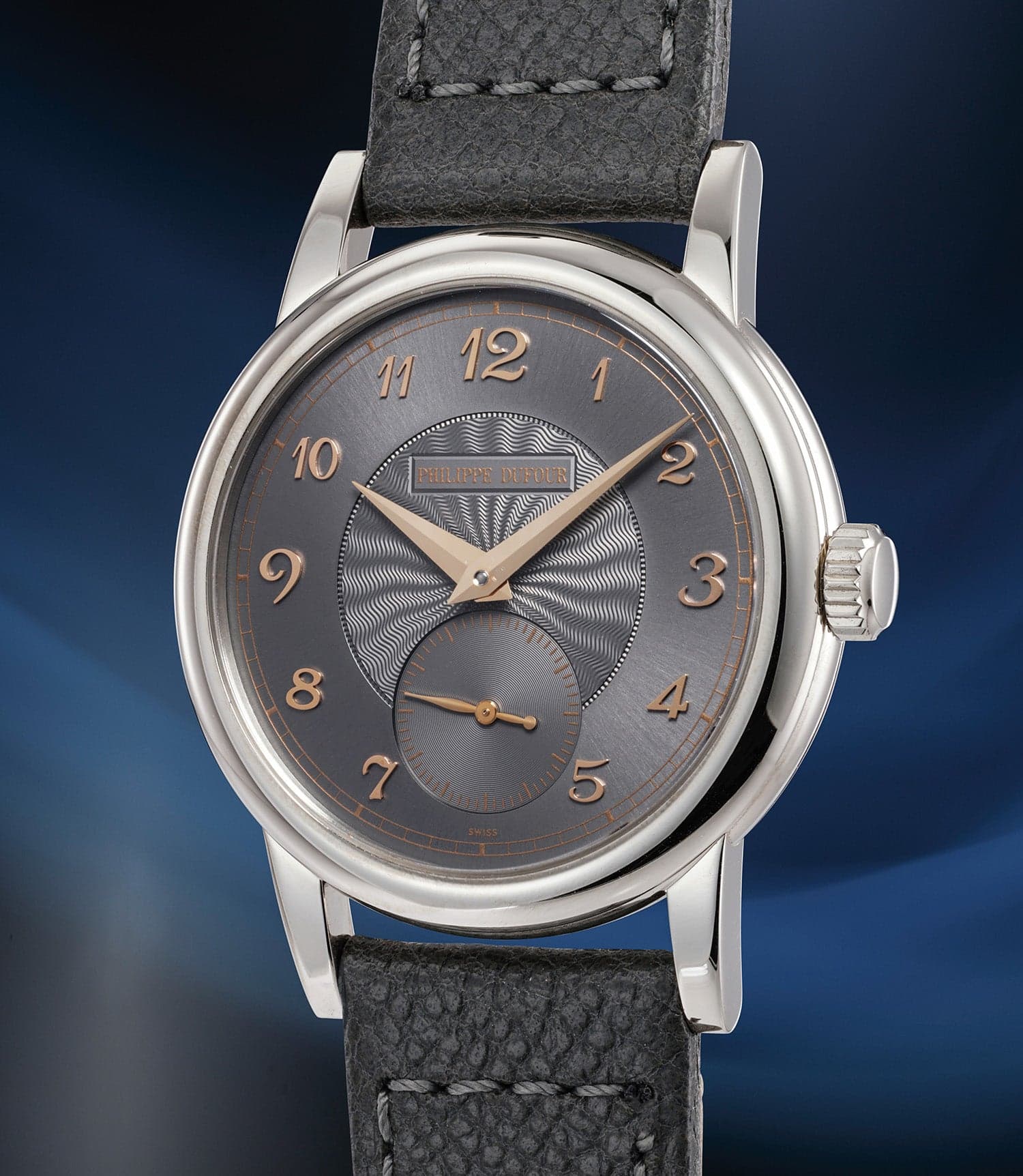 Simplicity 37mm White Gold, Grey Dial (No. 204) — simplicity-37-white-gold-no-204