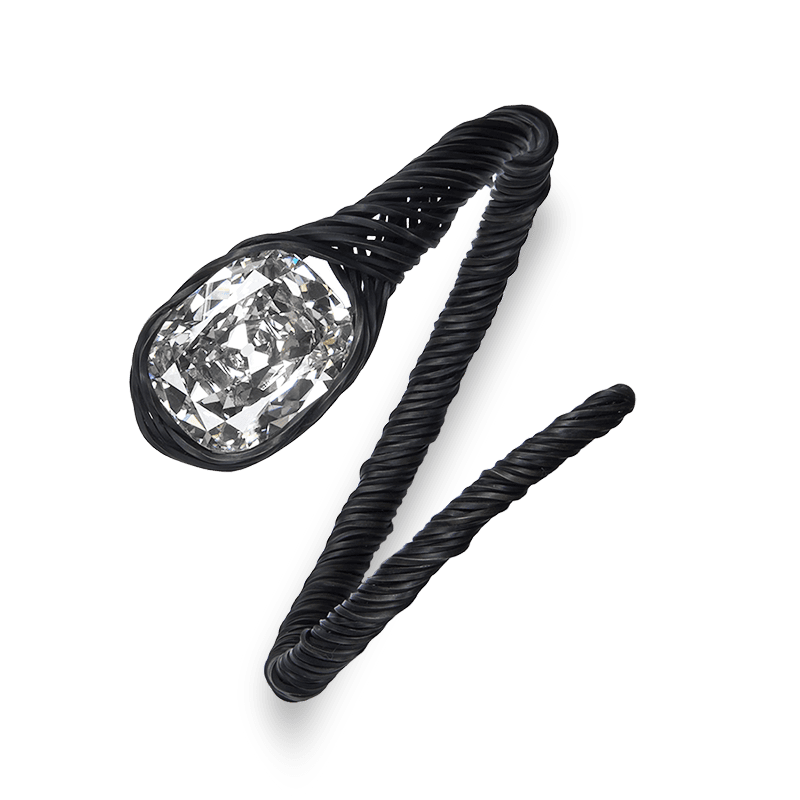 Harmony bangle — diamond, iron, white gold — 0351-22