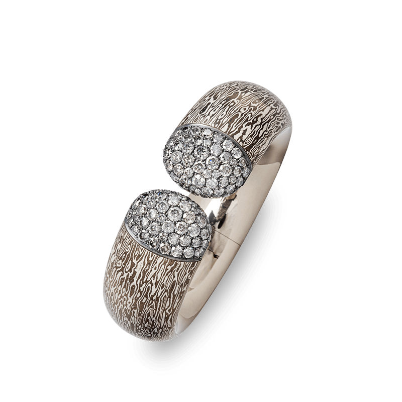Diamond bracelet — diamonds, silver, white gold — 032825