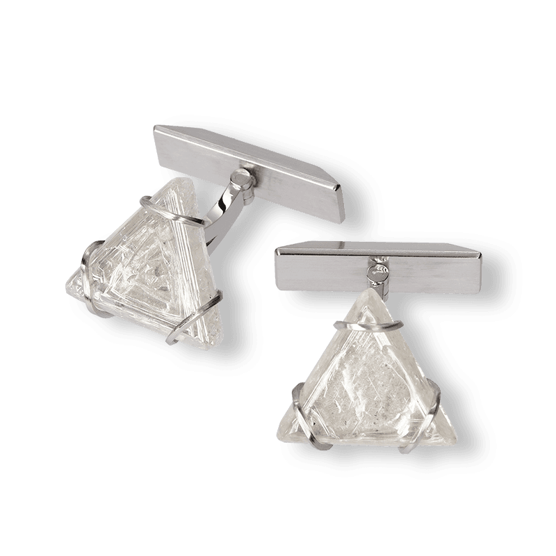 Diamond cufflinks — diamonds, platinum — 0016-23