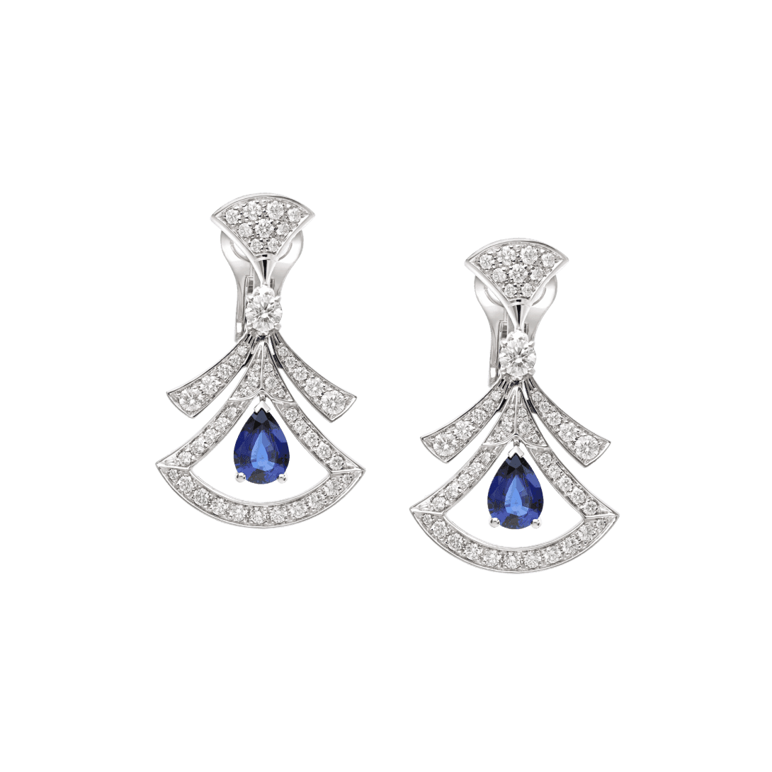 DIVAS’ DREAM Earrings — White gold, sapphires, diamonds — OR858909