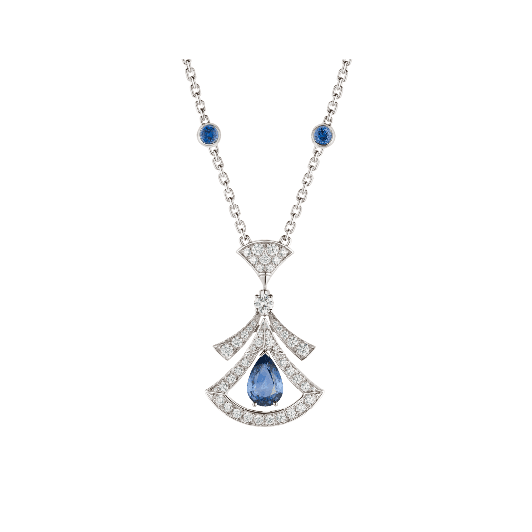 DIVAS’ DREAM Necklace — White gold, sapphires, diamonds — CL858910