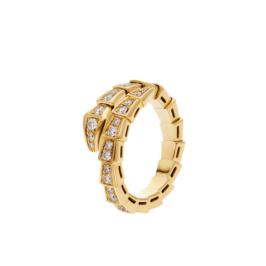 Serpenti Viper Ring — Yellow gold, diamonds — AN858981