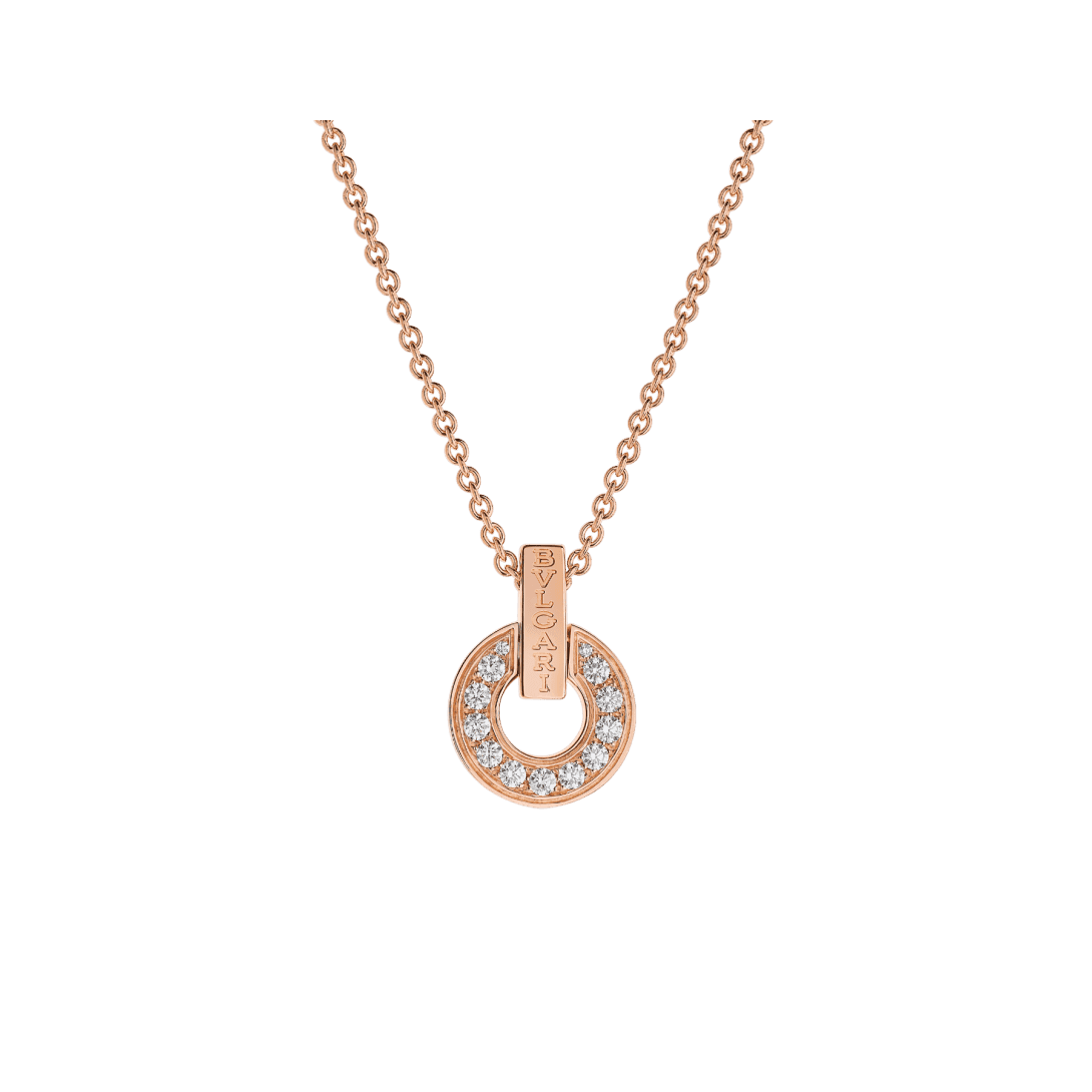 BVLGARI BVLGARI Necklace — Rose gold, diamonds — CL858774