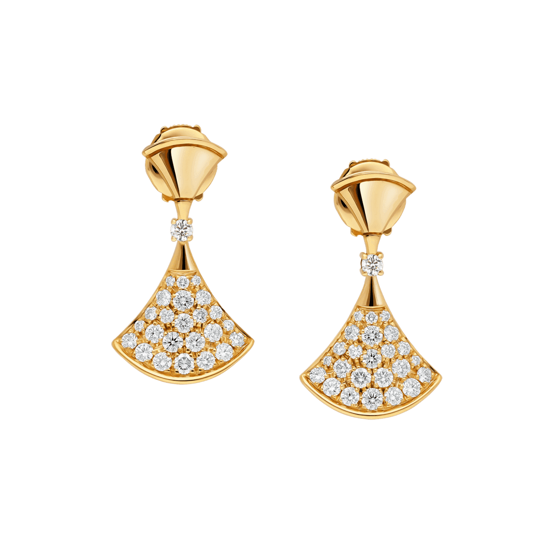 DIVAS’ DREAM Earrings — Yellow gold, diamonds — OR858994