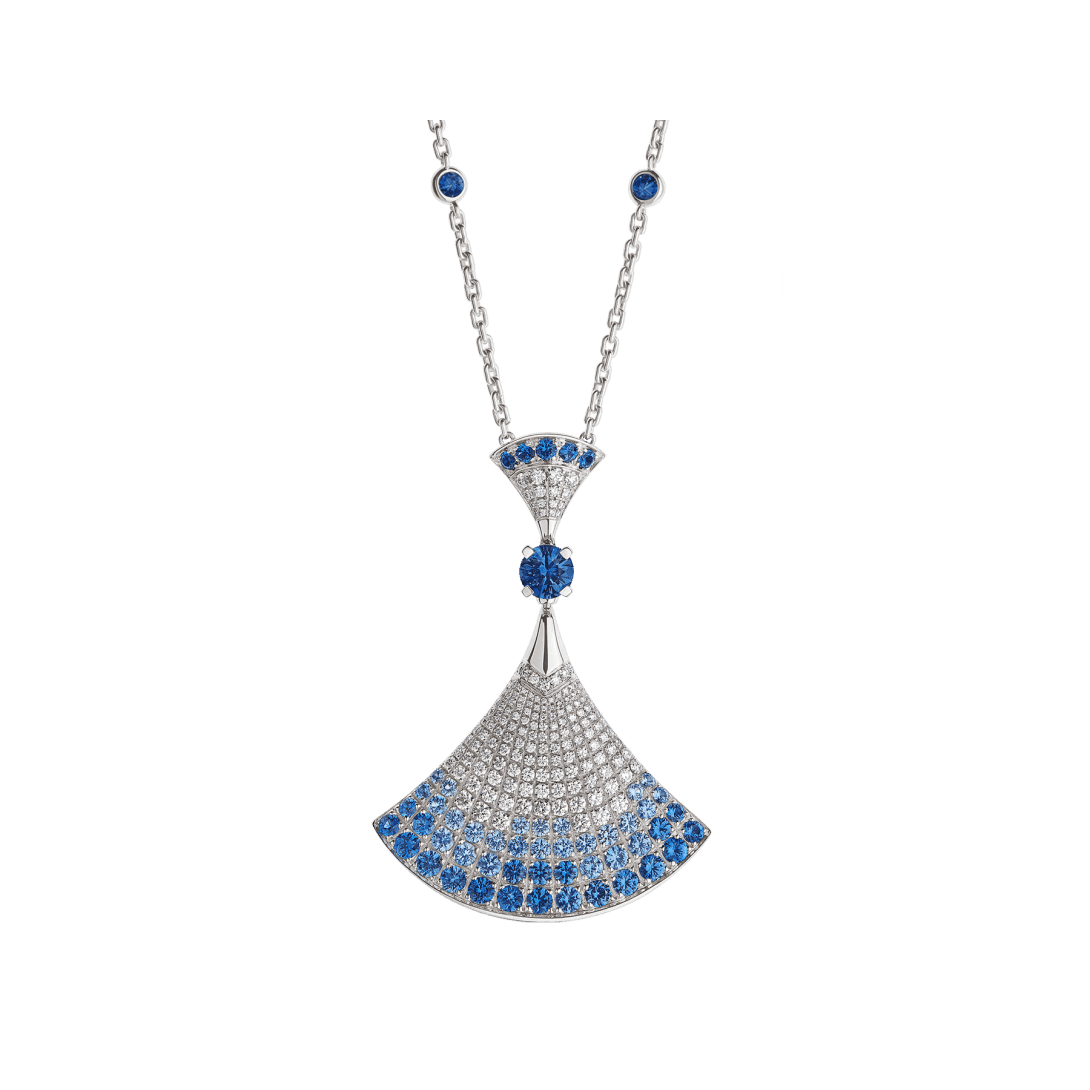 DIVAS’ DREAM Necklace — White gold, sapphires, diamonds — CL859019