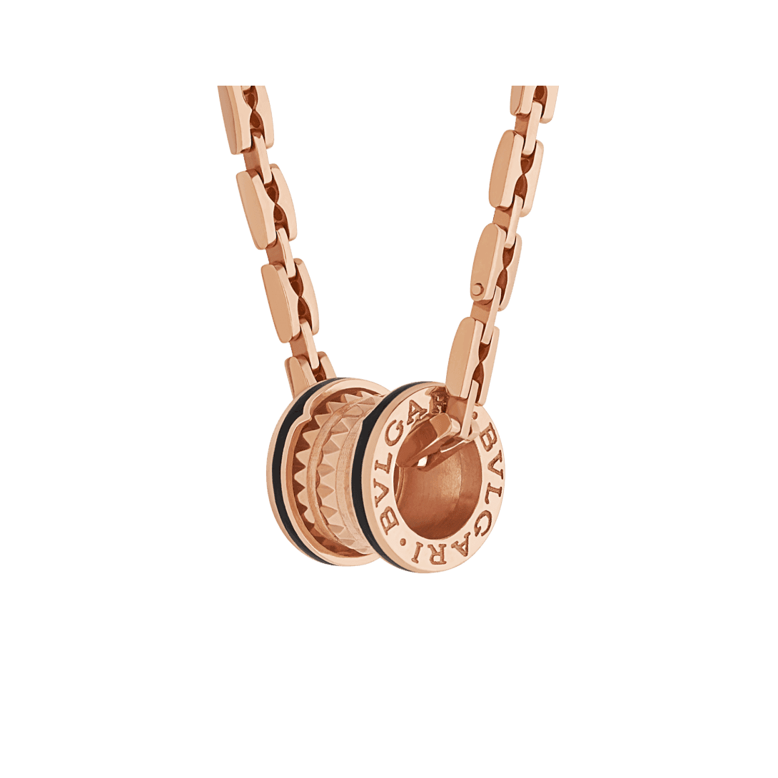 B.zero1 Necklace — Rose gold,Ceramic — 358224