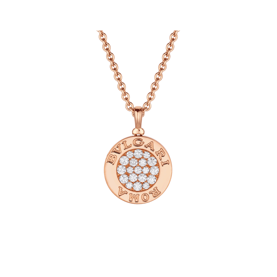 BVLGARI BVLGARI Necklace — Rose gold, diamonds, mother of pearl — CL859324