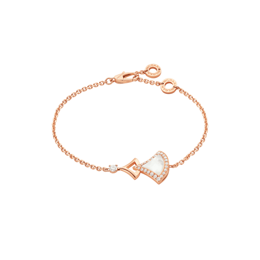 DIVAS’ DREAM Bracelet — Rose gold, diamonds, mother of pearl — BR859263