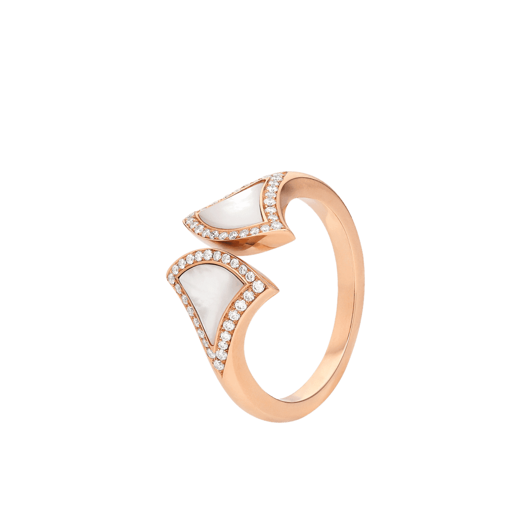 DIVAS’ DREAM Ring — Rose gold, diamonds, mother of pearl — AN859644