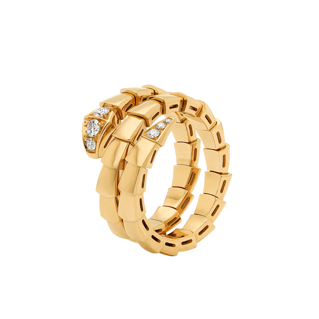 Serpenti Viper Ring — Yellow gold, diamonds — AN858970