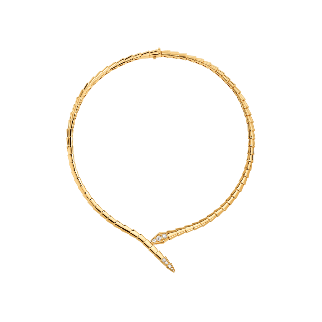 Serpenti Viper Necklace — Yellow gold, diamonds — CL859695