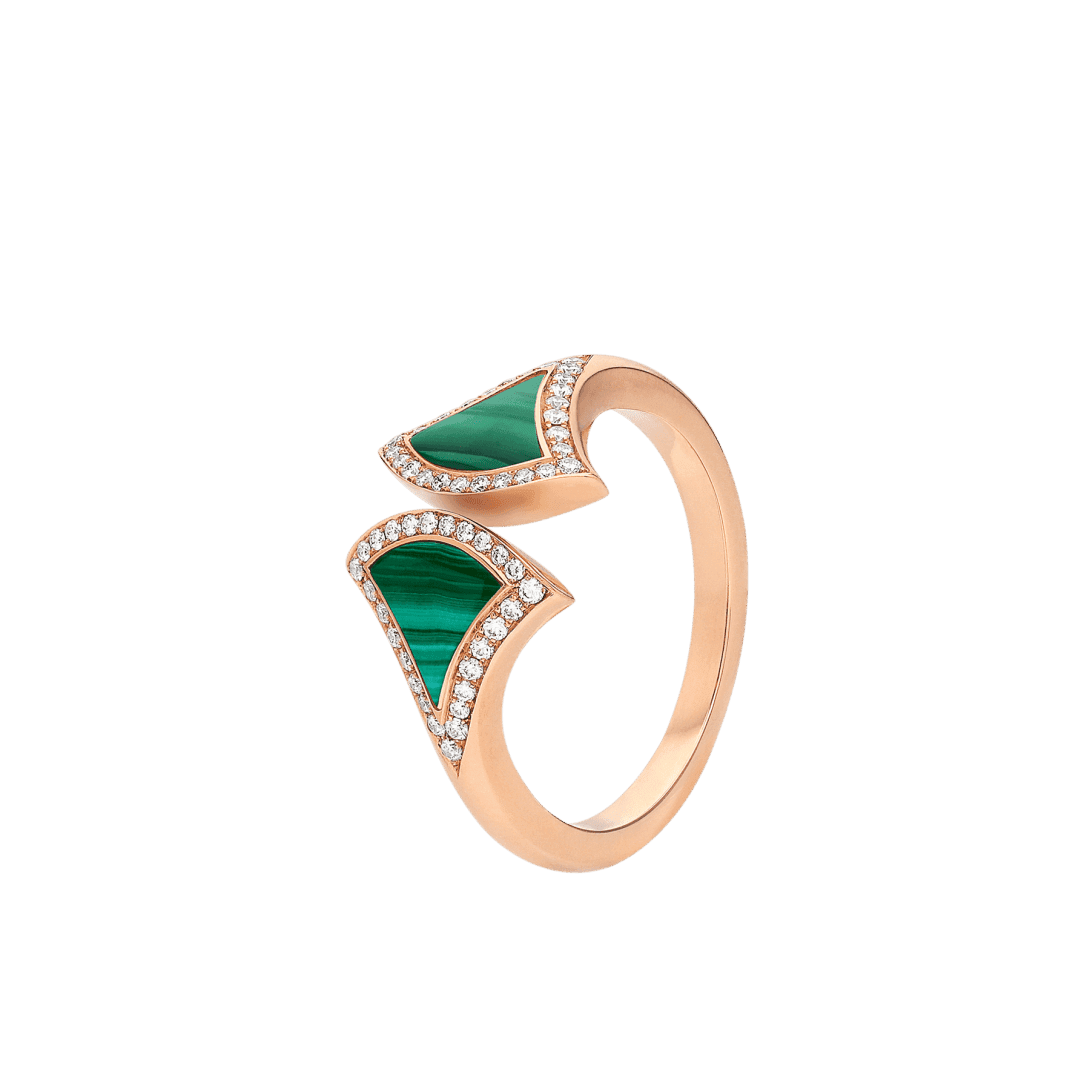 DIVAS’ DREAM Ring — Rose gold, malachite — AN859679