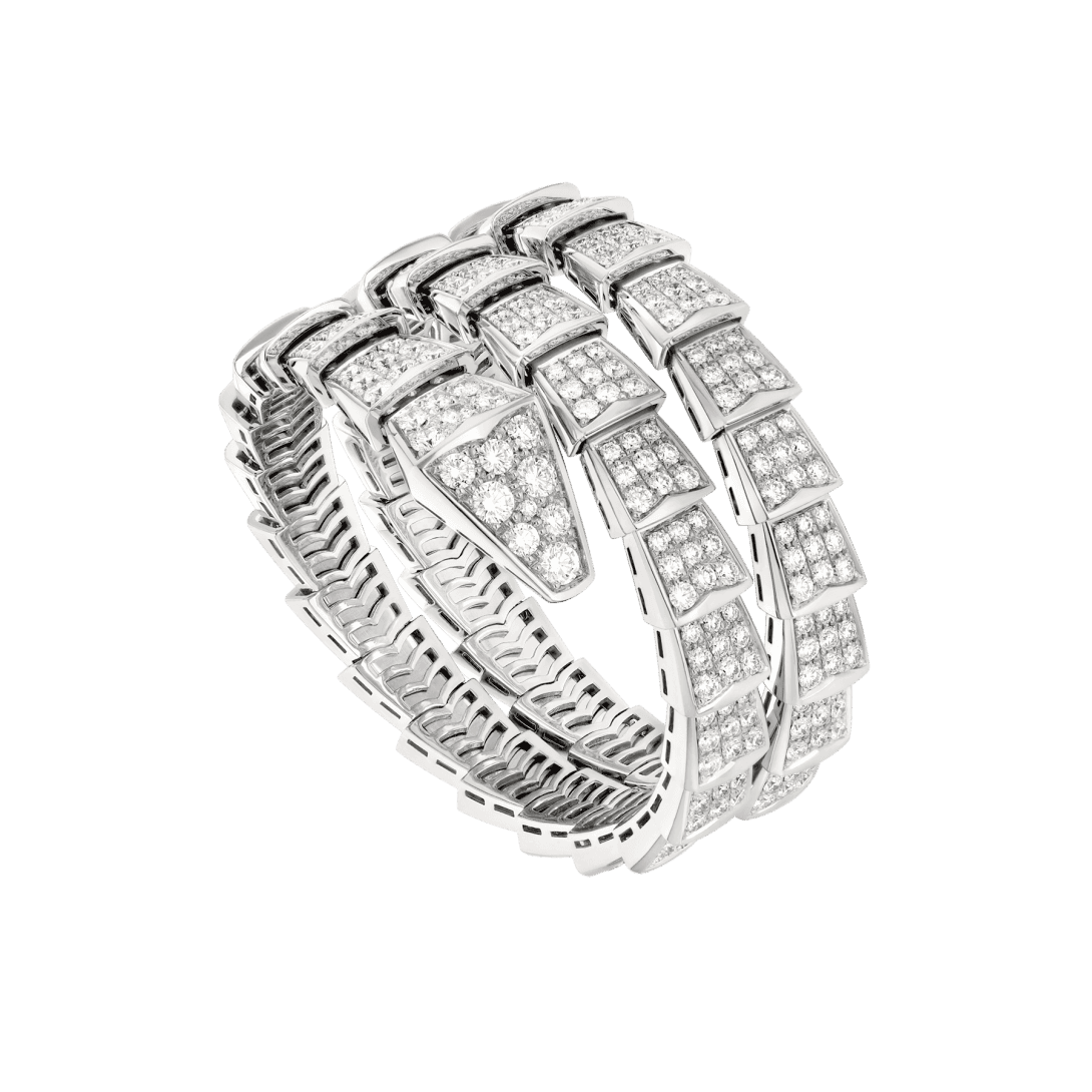 Serpenti Viper Bracelet — White gold, diamonds — BR855118