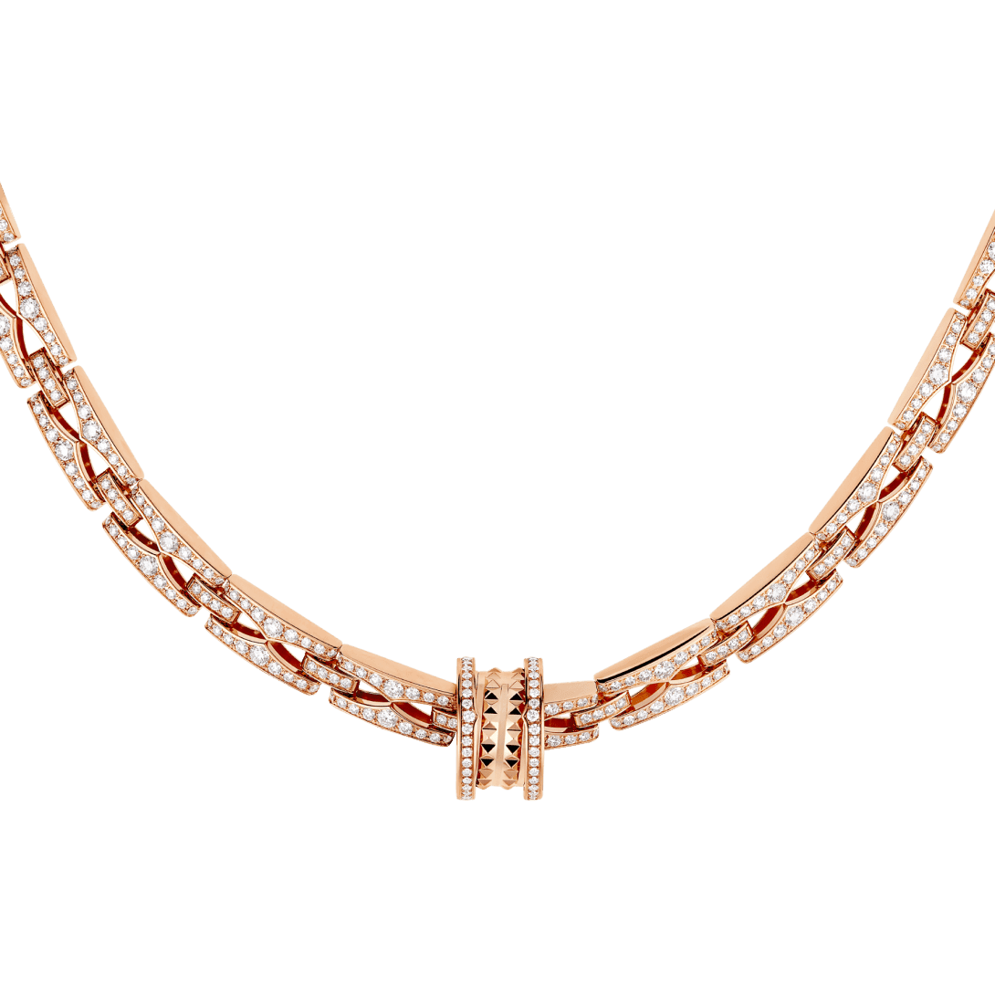 B.zero1 Necklace — Rose gold, diamonds — CL859884