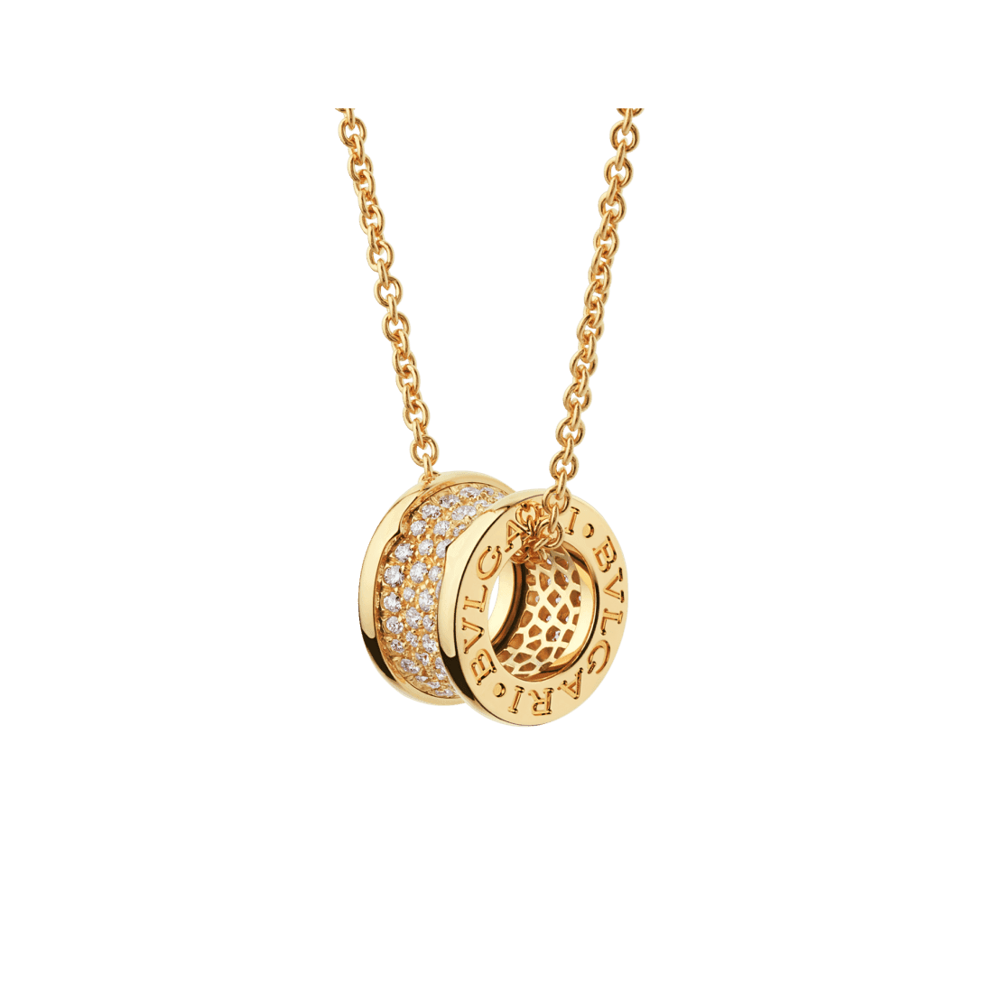 B.zero1 Necklace — Yellow gold, diamonds — CL860170
