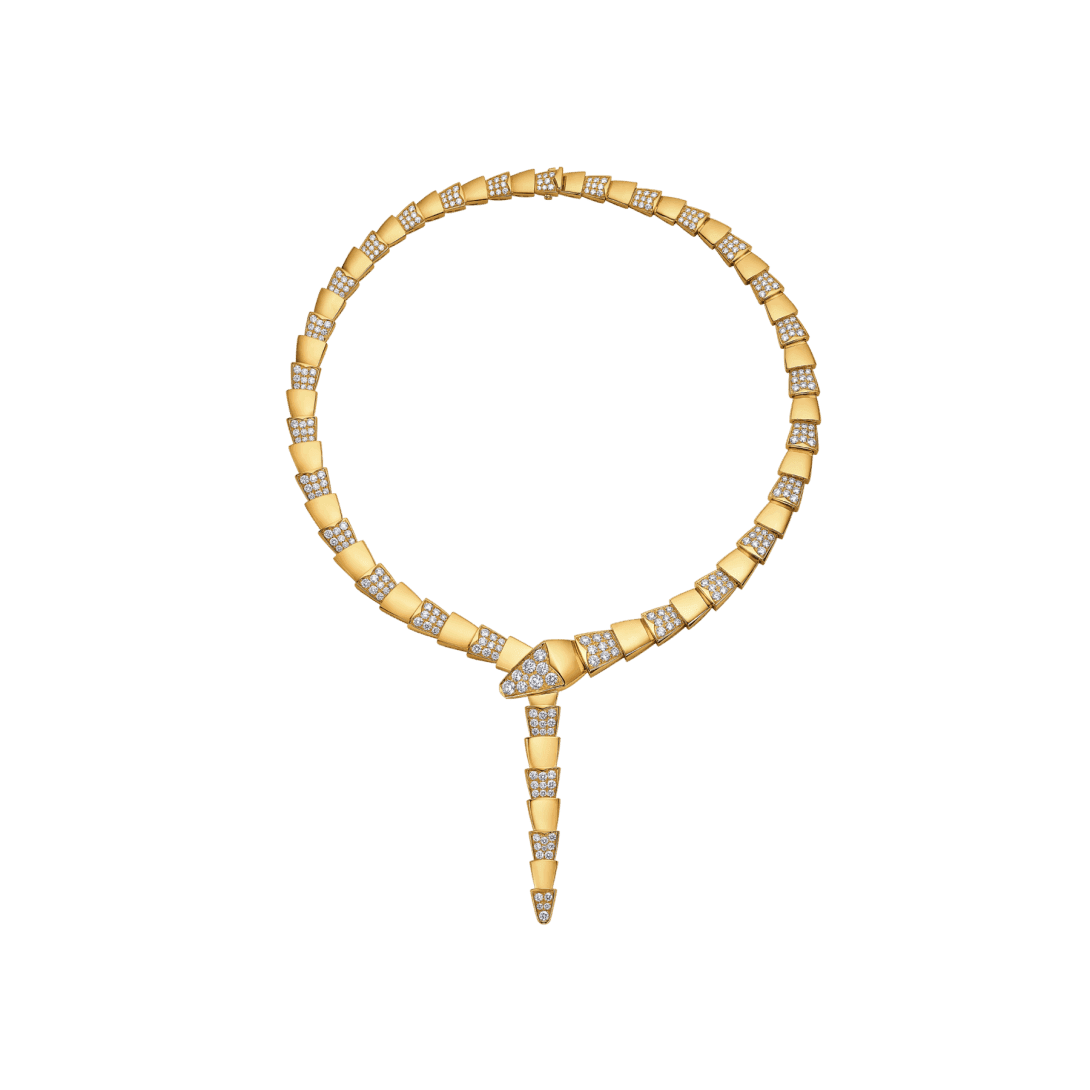 Serpenti Scaglie Necklace — Yellow gold, diamonds — CL860183