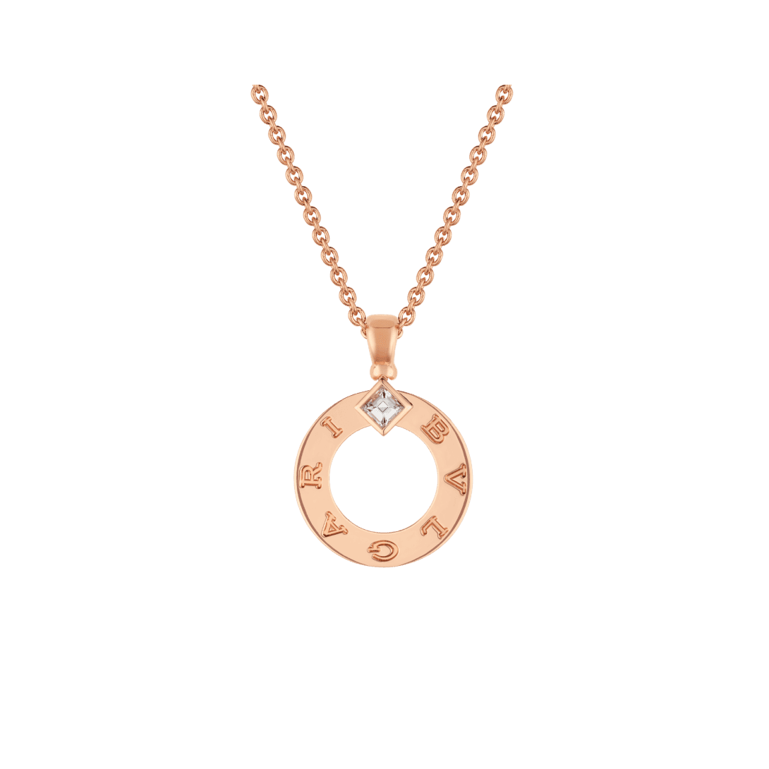 BVLGARI BVLGARI Necklace — Rose gold, diamonds — CL859973