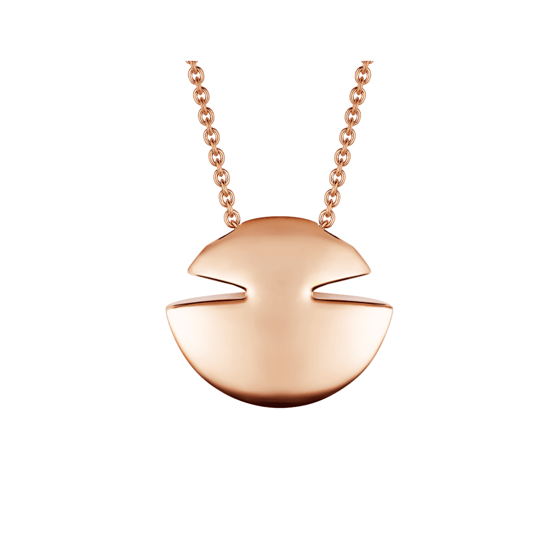 Bvlgari Cabochon Necklace — Rose gold — CL860190