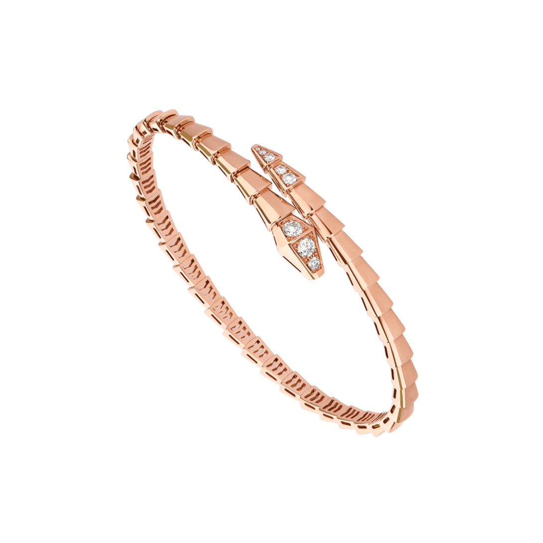 Serpenti Viper Bracelet — Rose gold, diamonds — BR860038