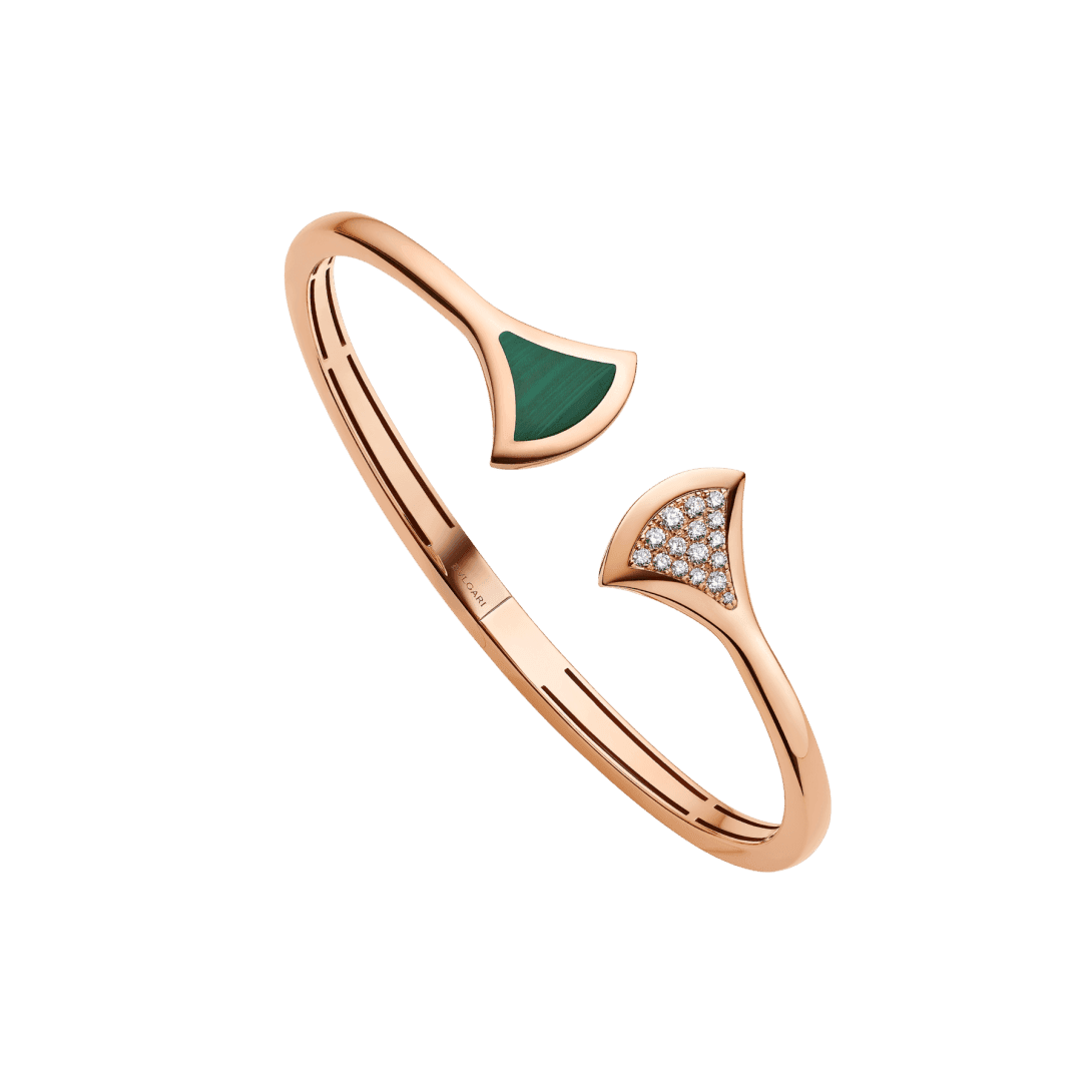 DIVAS’ DREAM Bracelet — Rose gold, diamonds, malachite — BR858679