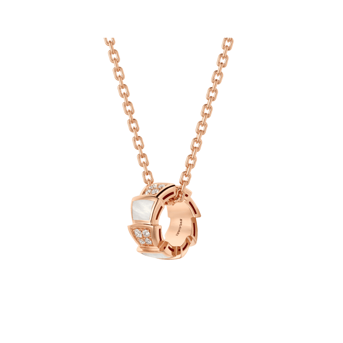 Serpenti Viper Necklace — Rose gold — 357095