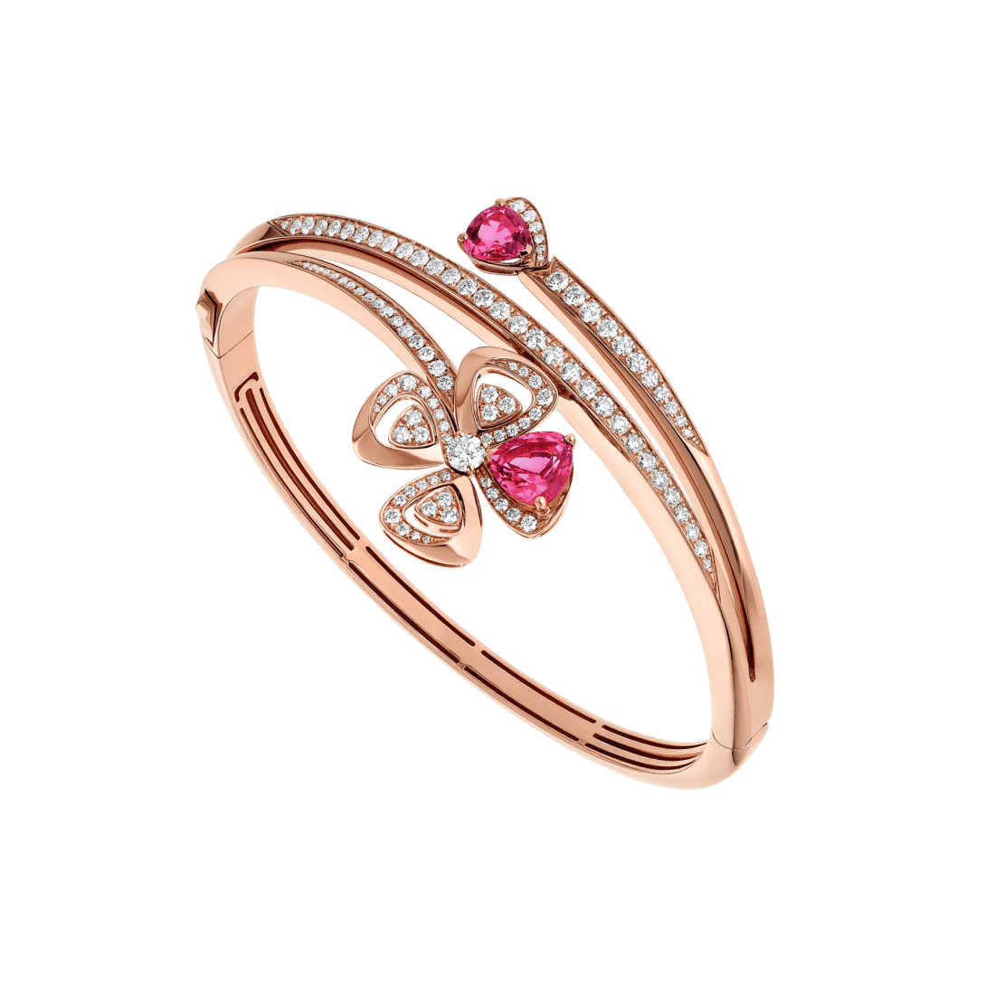 Fiorever Bracelet — Rose gold, diamonds, pink rubellite — BR859836