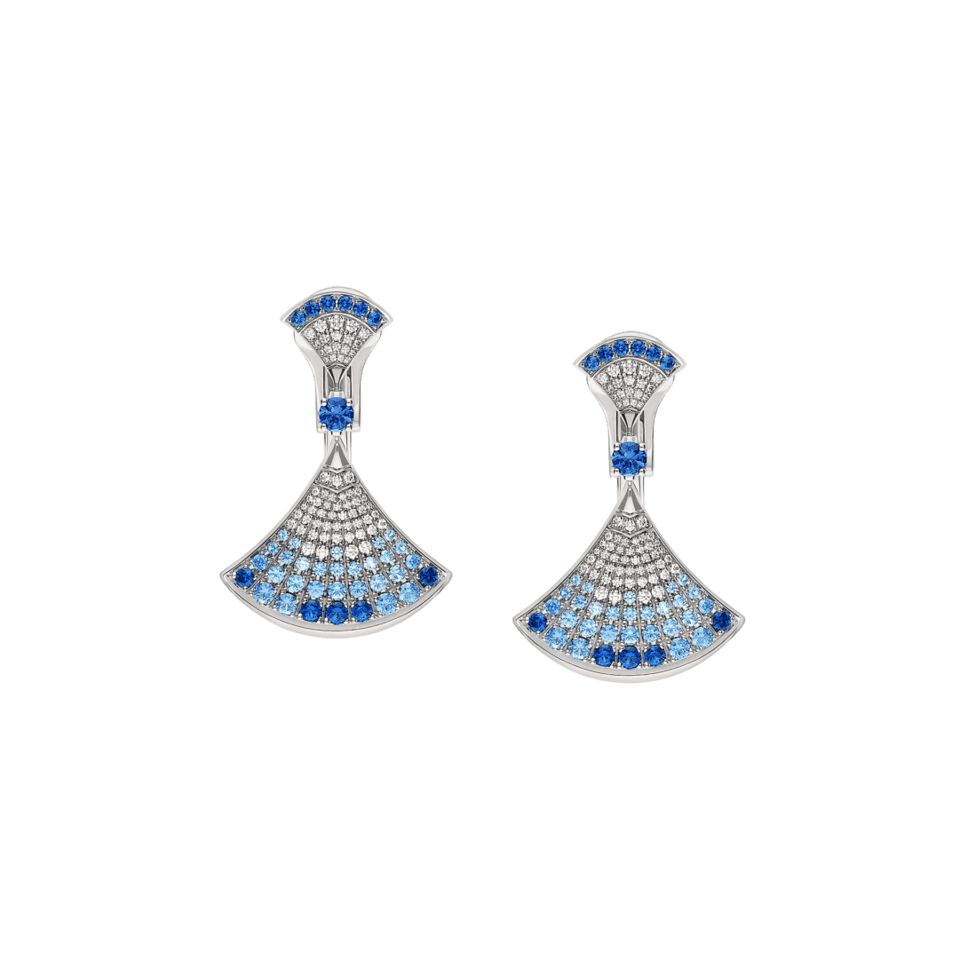 DIVAS’ DREAM Earrings — White gold, sapphires, diamonds — OR860082