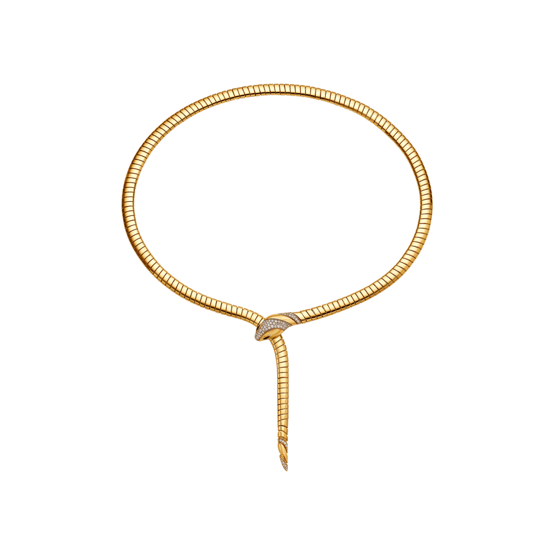 Serpenti Tubogas Necklace — Yellow gold — CL859997