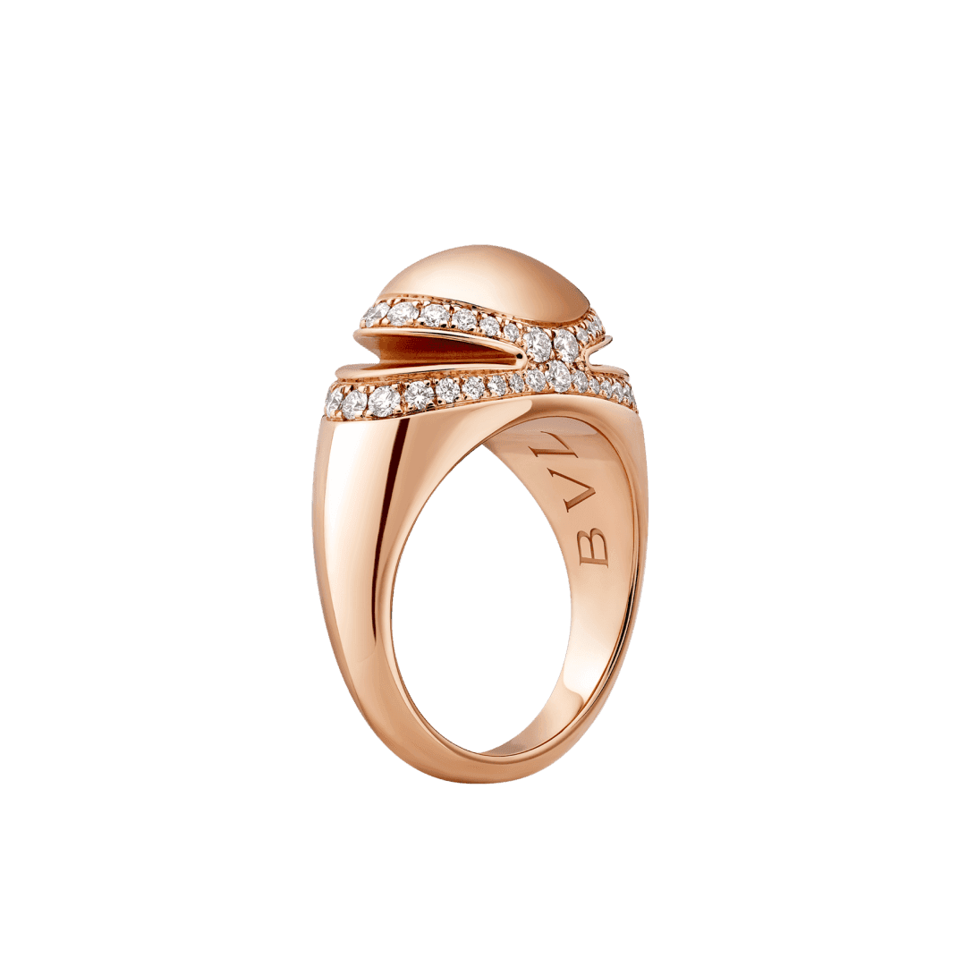 Bvlgari Cabochon Ring — Rose gold — AN860280