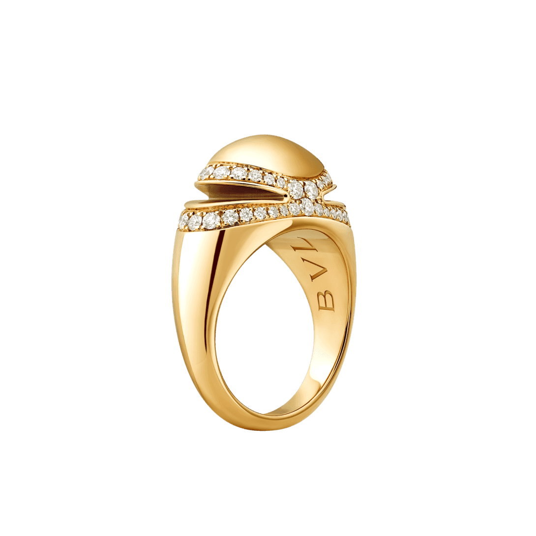 Bvlgari Cabochon Ring — Yellow gold — AN860328