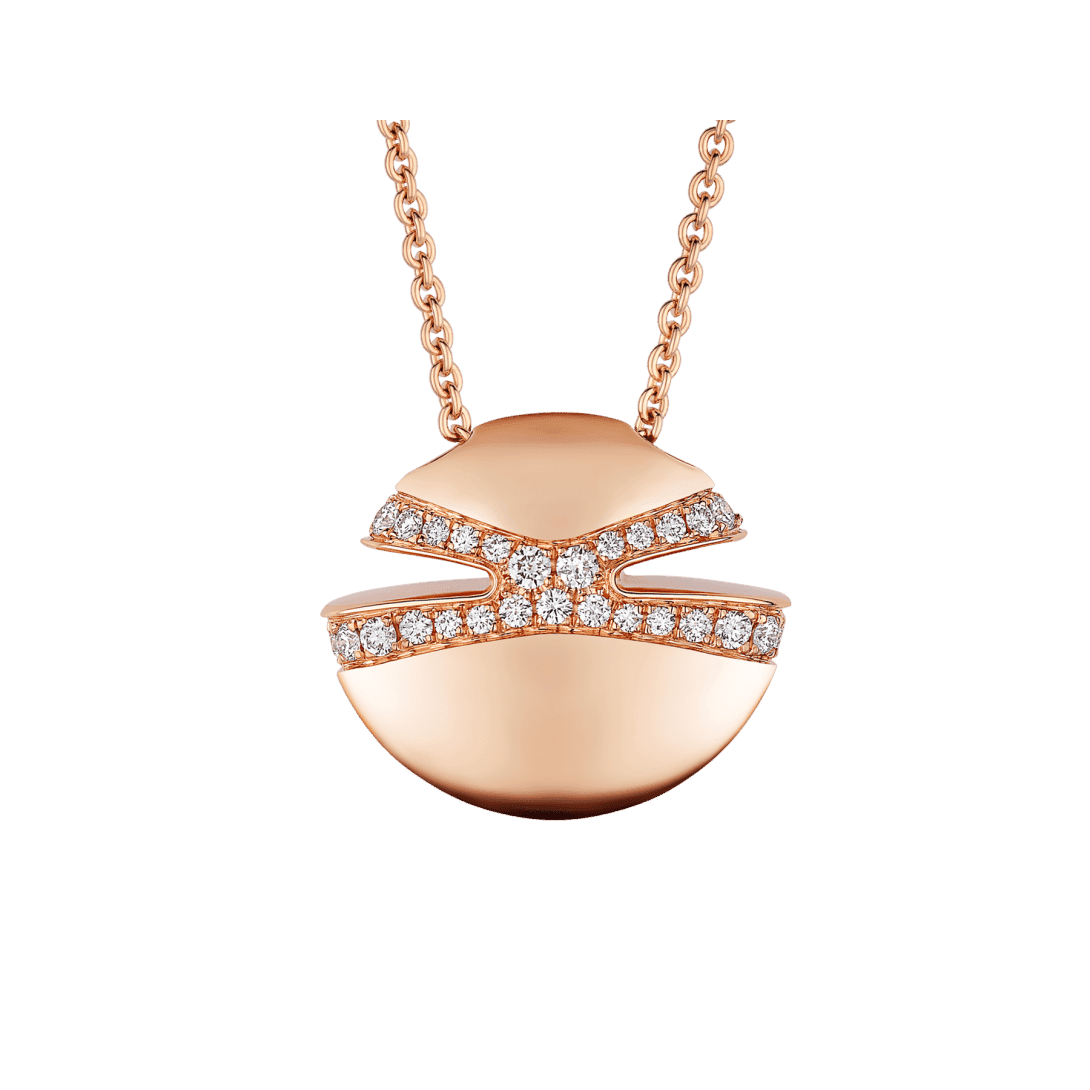 Bvlgari Cabochon Necklace — Rose gold — CL860291