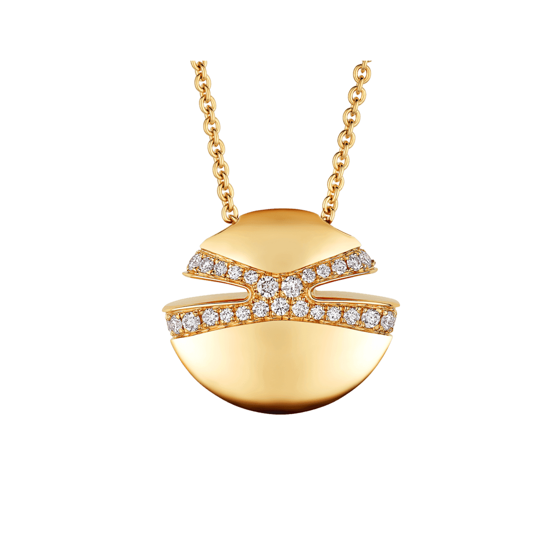 Bvlgari Cabochon Necklace — Yellow gold — CL860327