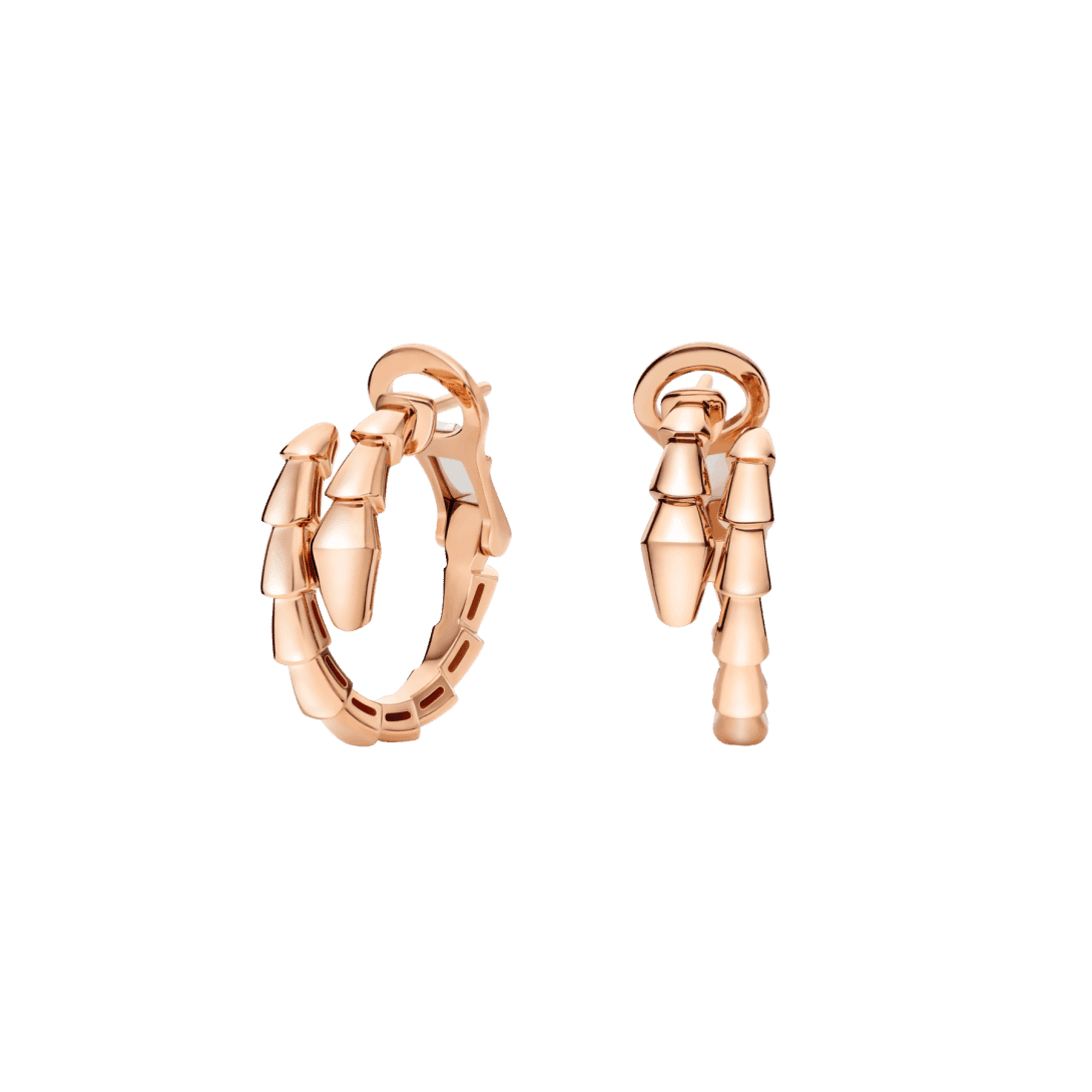 Serpenti Viper Earrings — Rose gold — OR860238