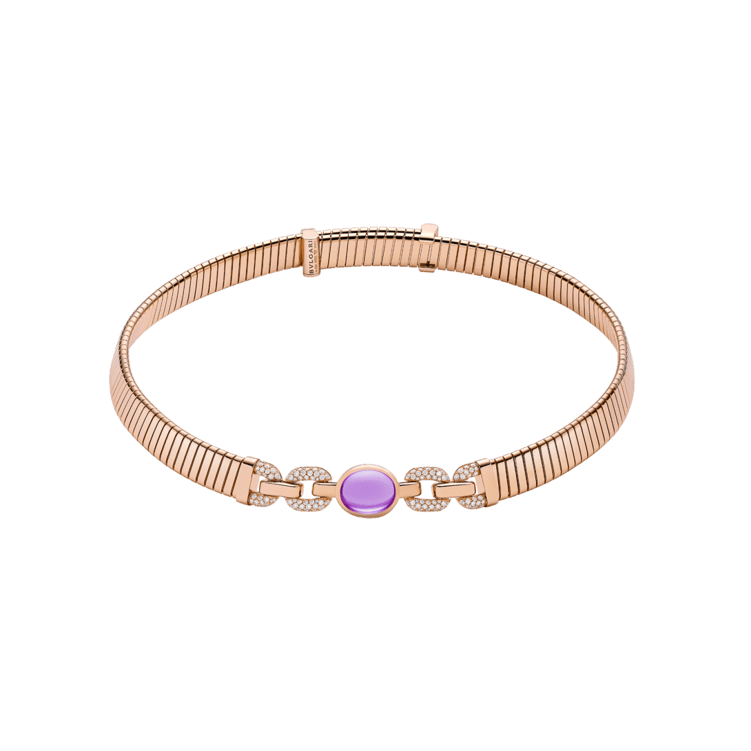 Bvlgari Tubogas Necklace — Rose gold — CL860607