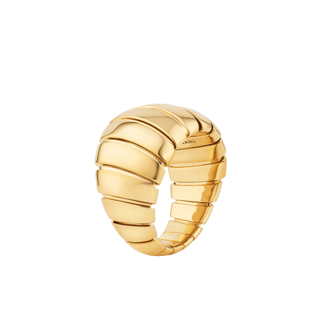 Bvlgari Tubogas Ring — Yellow gold — AN860375