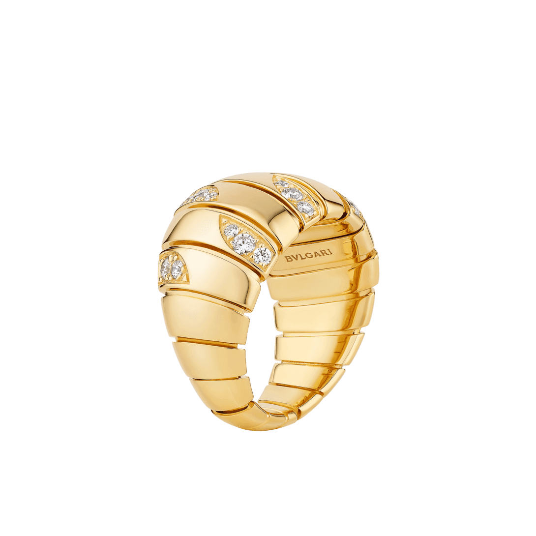 Bvlgari Tubogas Ring — Yellow gold — AN860574