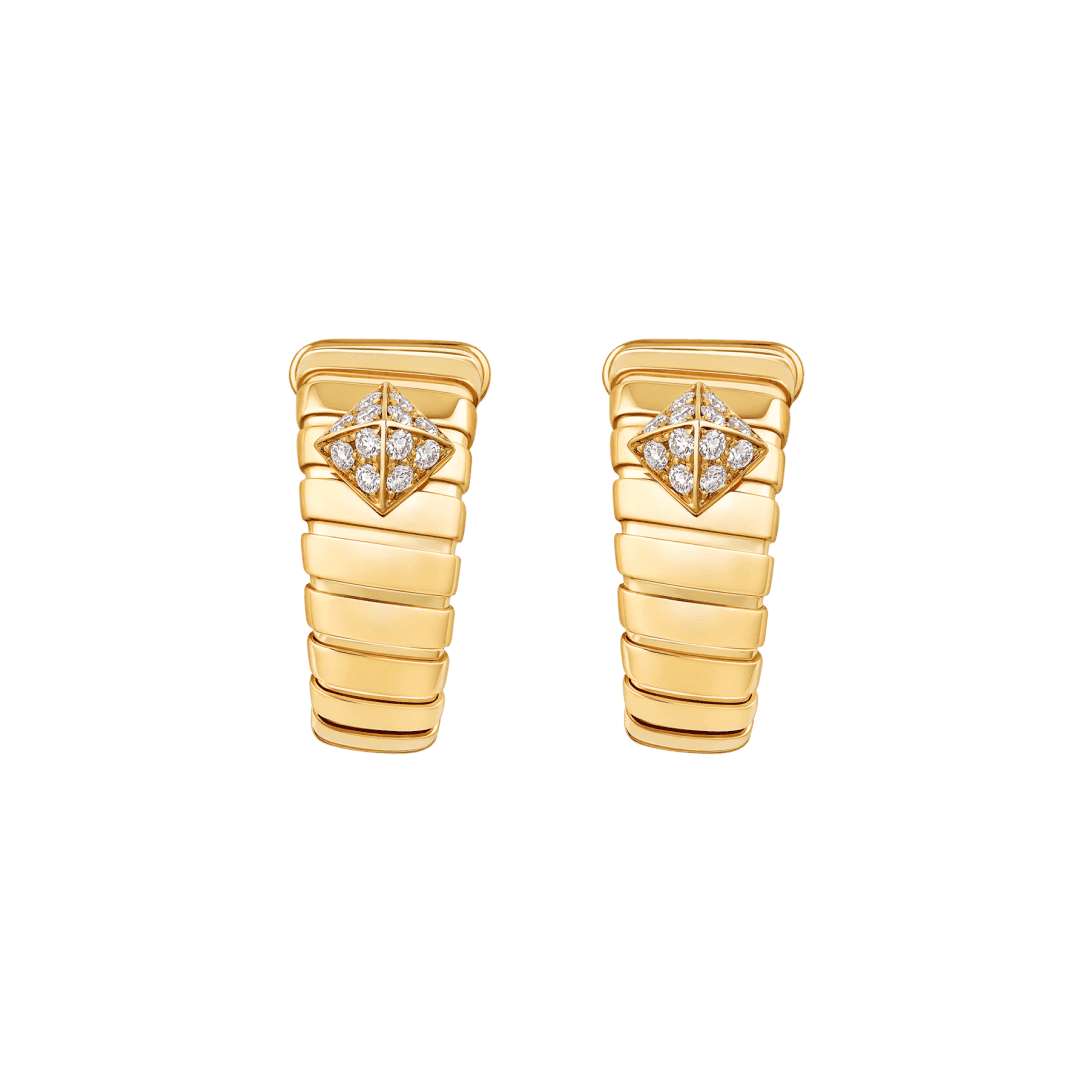 Bvlgari Tubogas Earrings — Yellow gold — OR860803