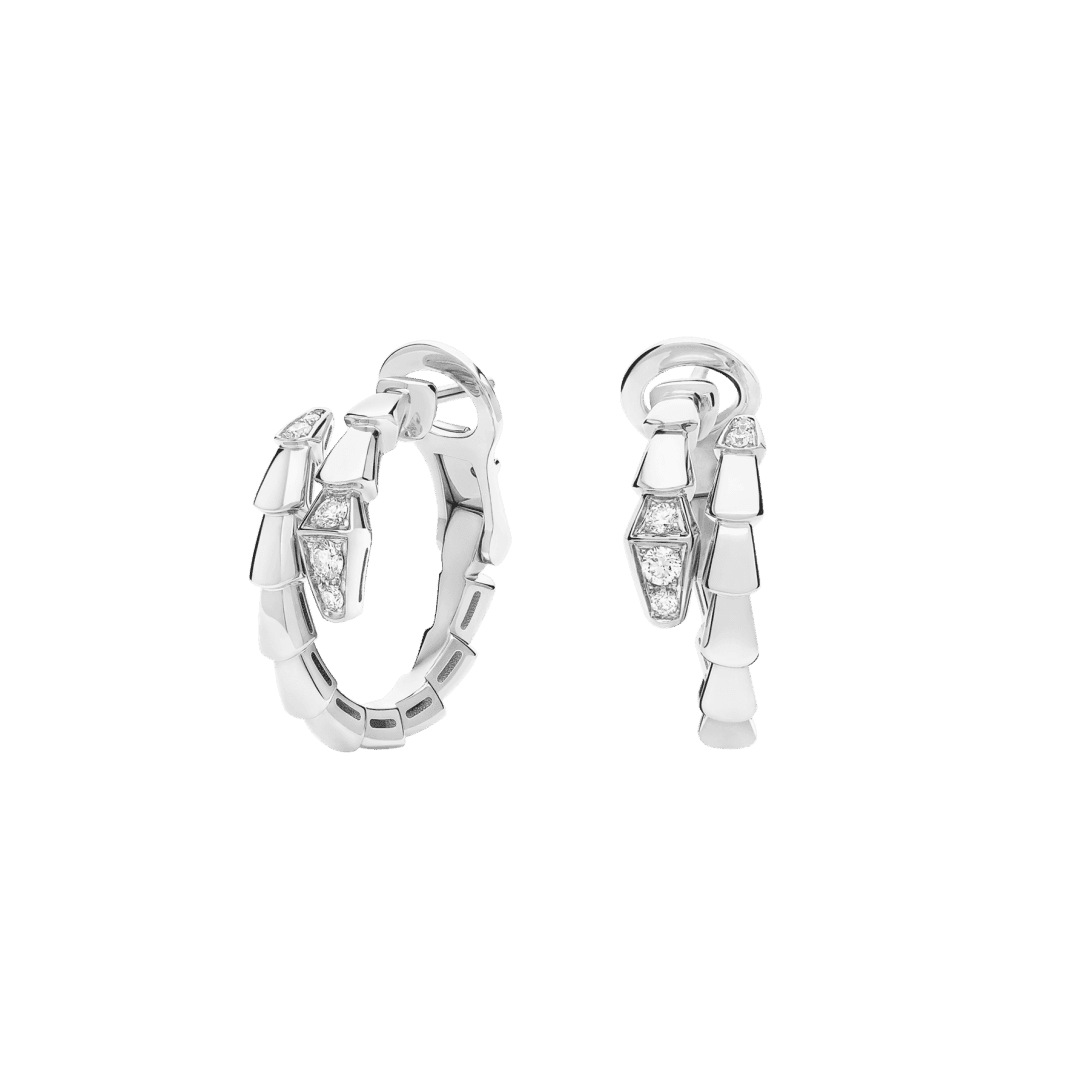 Serpenti Viper Earrings — White gold — OR860558