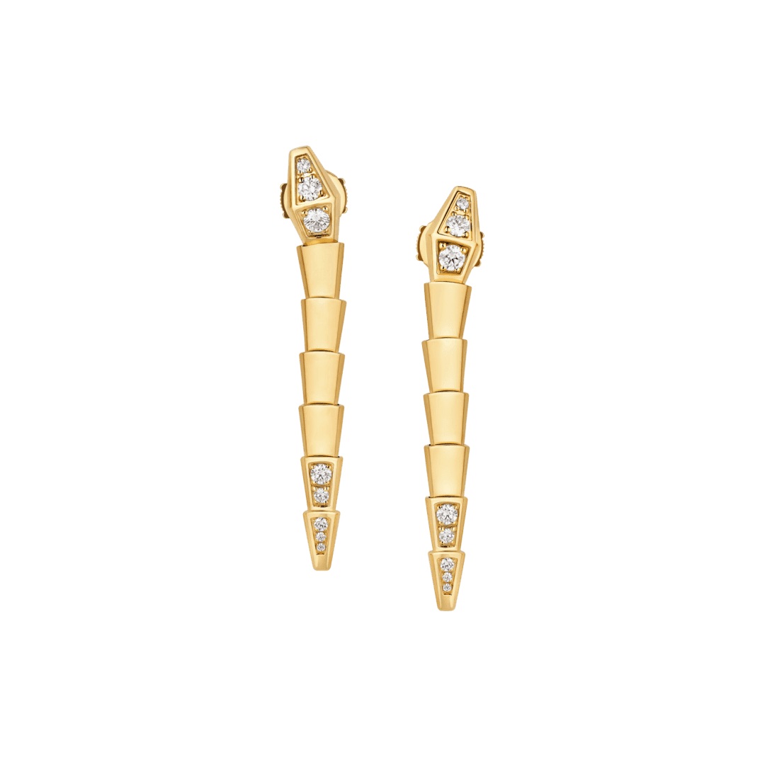 Serpenti Viper Earrings — Yellow gold — OR860658