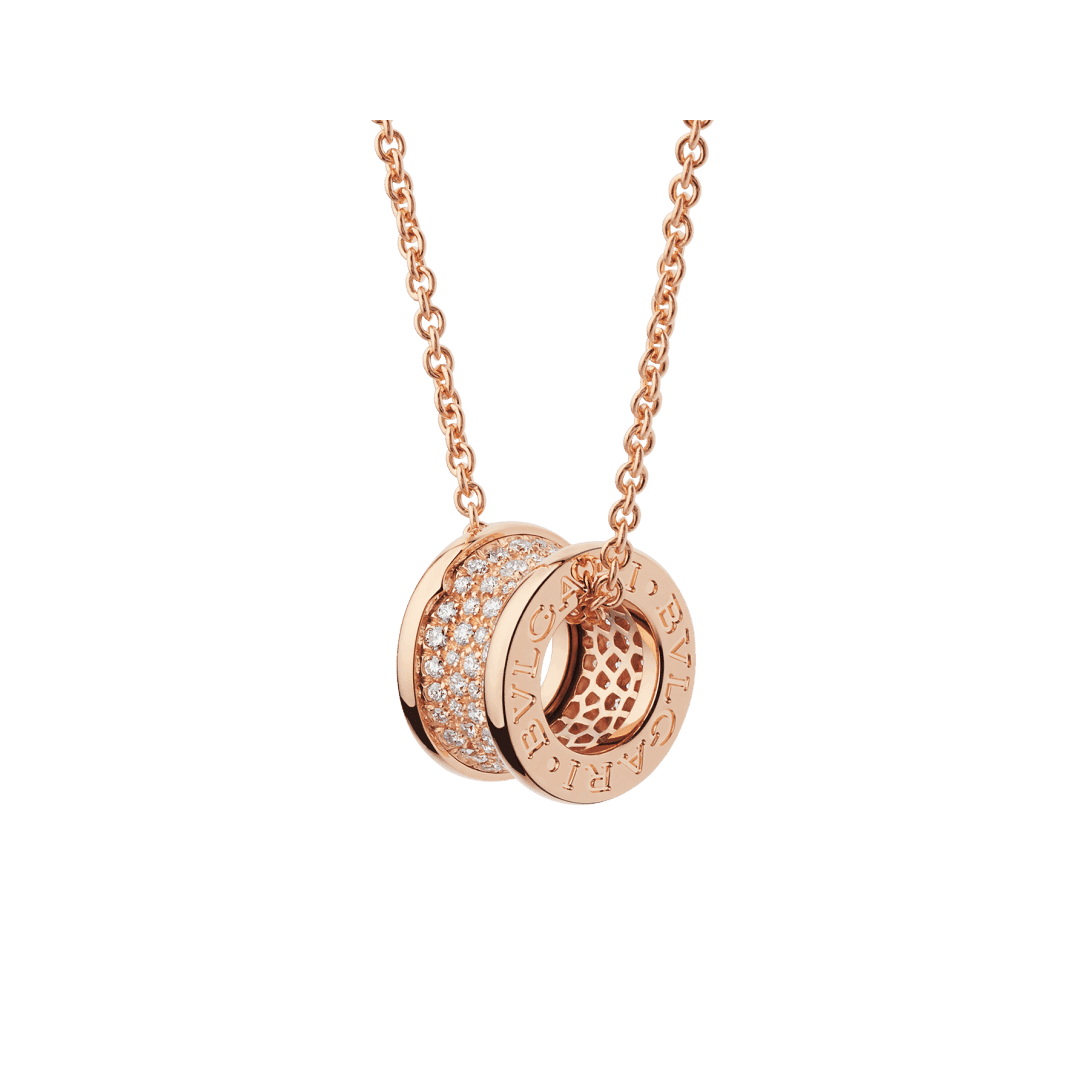 B.zero1 Necklace — Rose gold, diamonds — CL856300