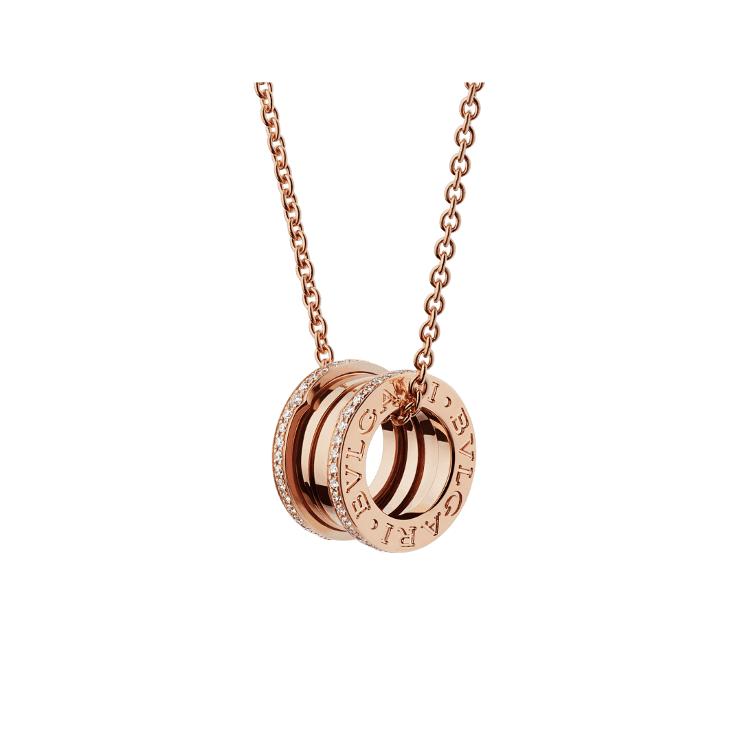 B.zero1 Necklace — Rose gold, diamonds — CL857025