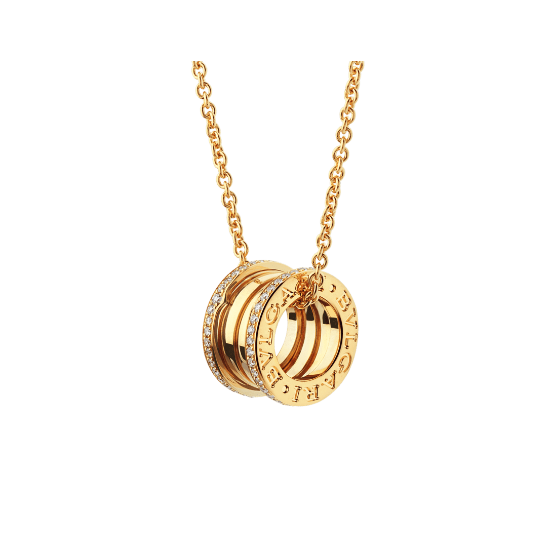 B.zero1 Necklace — Yellow gold, diamonds — CL857028