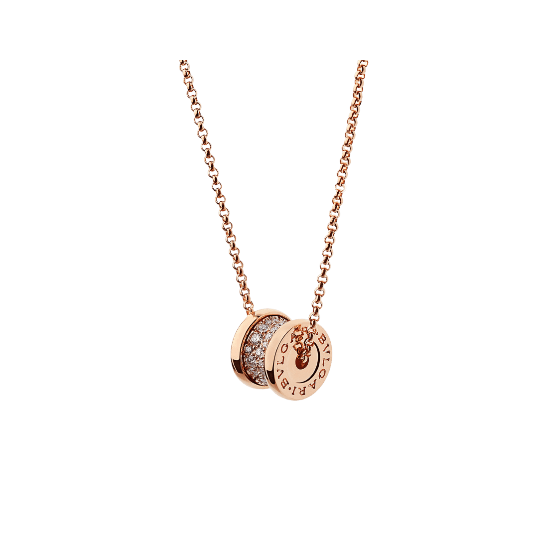 B.zero1 Necklace — Rose gold, diamonds — CL857518