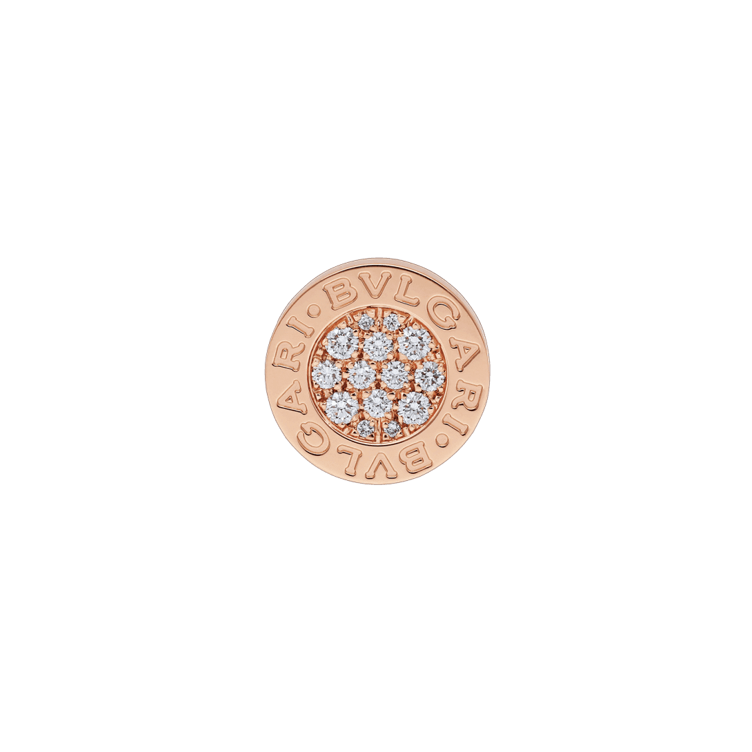 BVLGARI BVLGARI Single Earring — Rose gold, diamonds — OR858201