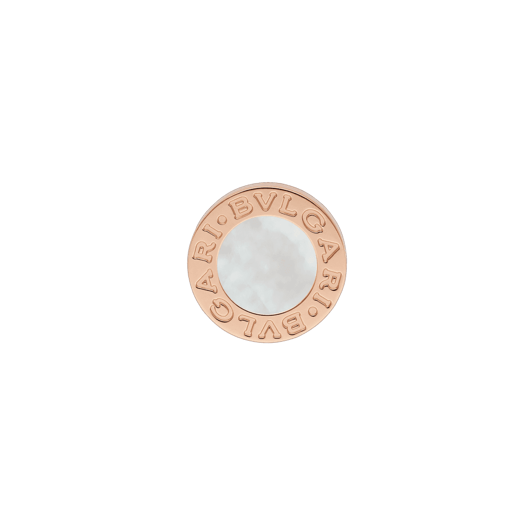 BVLGARI BVLGARI Single Earring — Rose gold, mother of pearl — OR858332