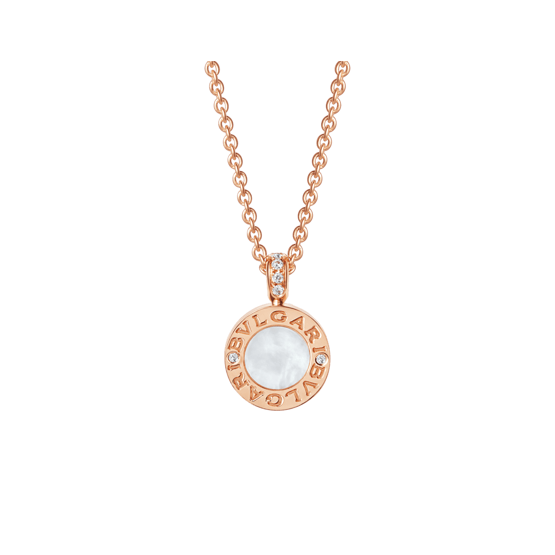 BVLGARI BVLGARI Necklace — Rose gold, diamonds, mother of pearl, onyx — CL856190