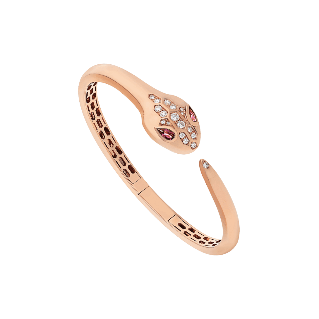 Serpenti Seduttori Bracelet — Rose gold, diamonds, rubellite — BR857813