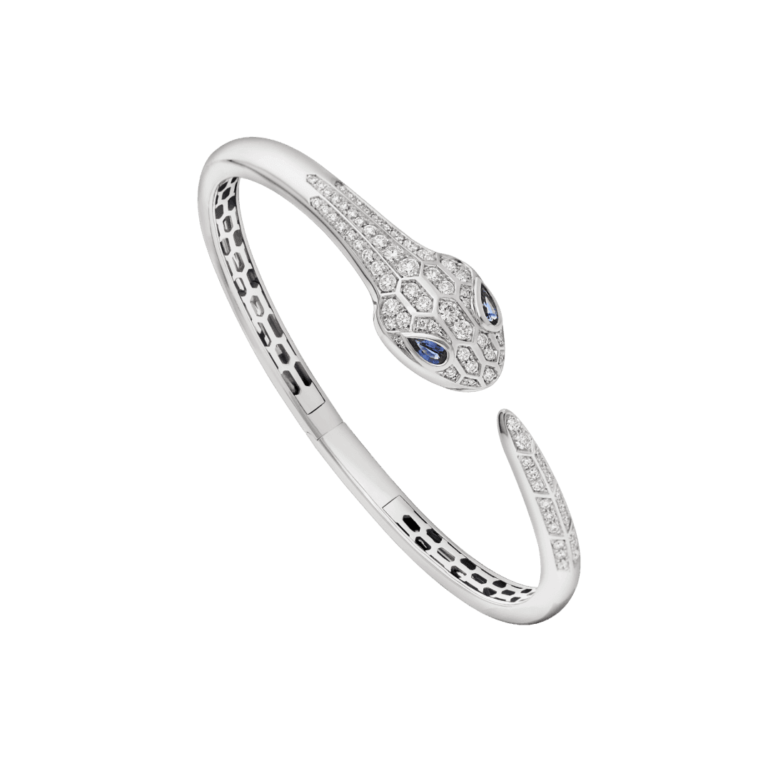 Serpenti Seduttori Bracelet — White gold, sapphires, diamonds — BR858110