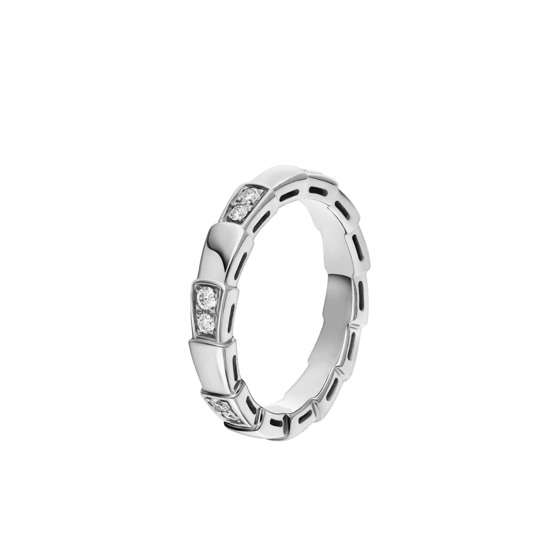 Serpenti Viper Ring — White gold, diamonds — AN857898